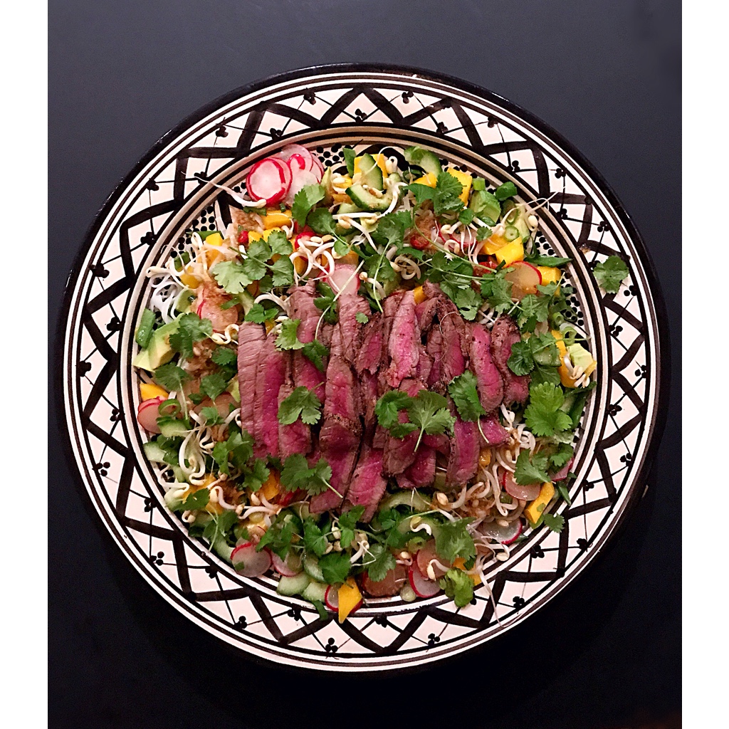 Thaibiffnudelsallad